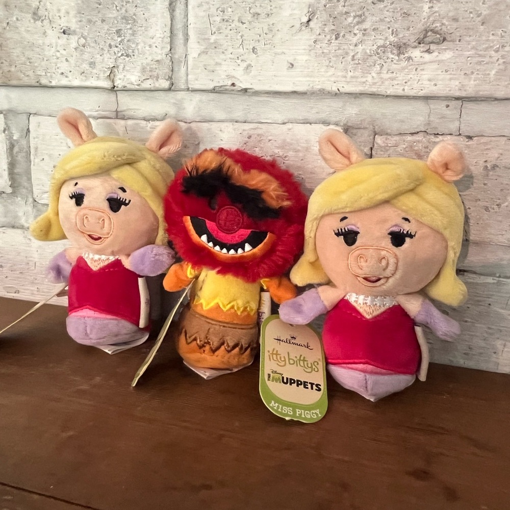Hallmark Itty Bitty Lot Of Three Muppets Miss Piggy‎ Animal